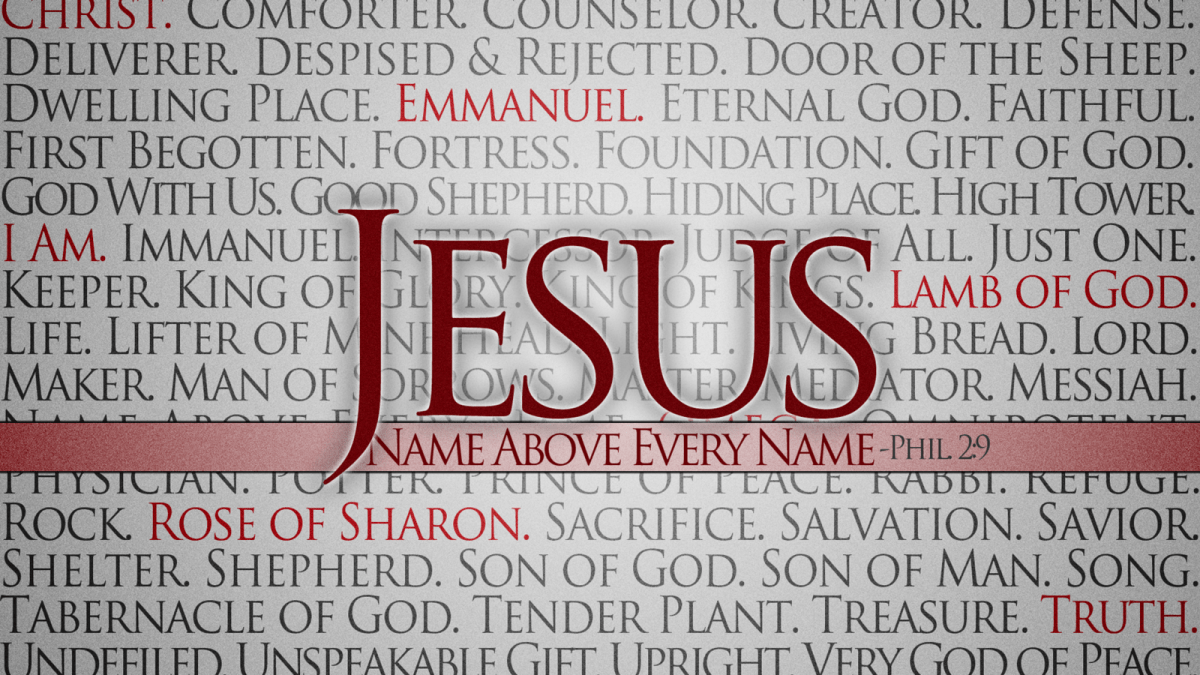 THE NAME OF&nbsp;JESUS